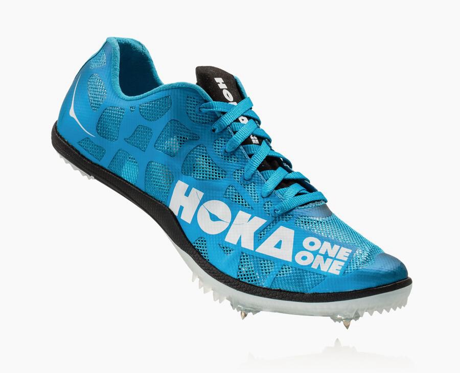 Hoka One One Rocket X Spikes Herr - Blå/Vita - YLCFP-0785